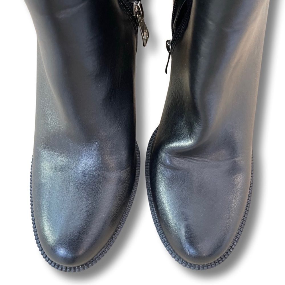 X2B Block Heel Zip Chelsea Boot - Picture 9 of 13